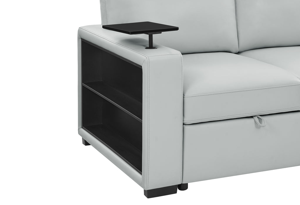 U0212 BLANCHE SILVER PULL OUT SOFA BED - De Avenue Furniture