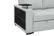 U0212 BLANCHE SILVER PULL OUT SOFA BED - De Avenue Furniture