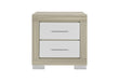 EMMA NATURAL/WHITE NIGHTSTAND - De Avenue Furniture