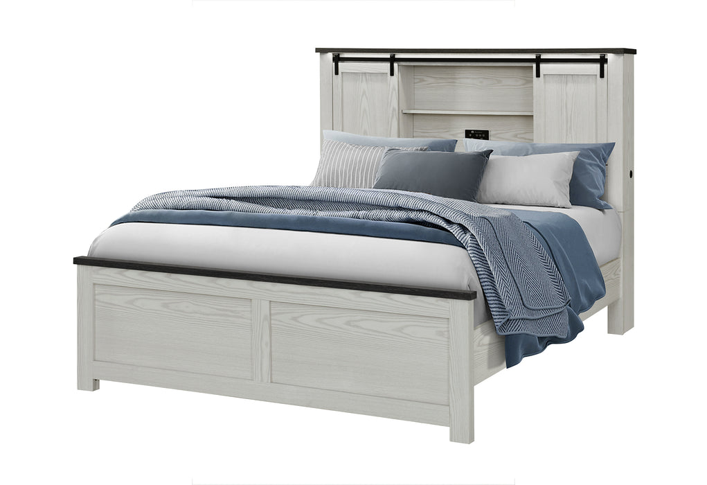 AVA BEIGE QUEEN BED - De Avenue Furniture