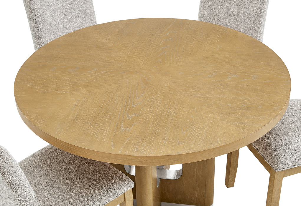 D3124 NATURAL DINING TABLE 48" - De Avenue Furniture