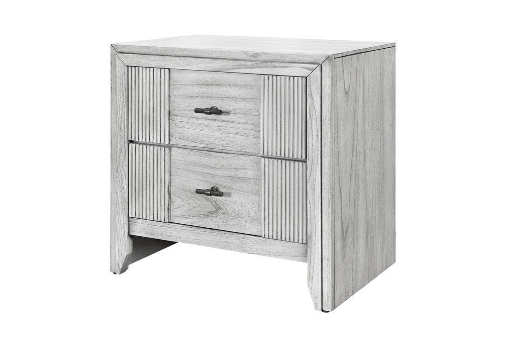 ELSIE GREY NIGHTSTAND - De Avenue Furniture