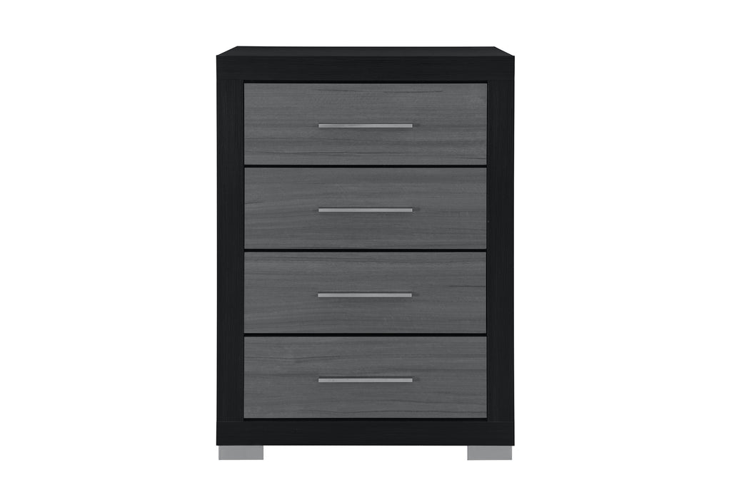 EMMA BLACK/GREY CHEST - De Avenue Furniture