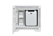 SOLEIL WHITE NIGHTSTAND WITH COOLER AND SPEAKER - De Avenue Furniture