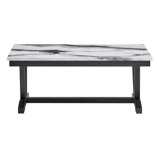 T1319 BLK/WHT COFFEE TABLE - De Avenue Furniture