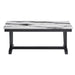 T1319 BLK/WHT COFFEE TABLE - De Avenue Furniture