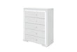 NAOMI SILVER MARBLE CHEST WITH LED - De Avenue Furniture