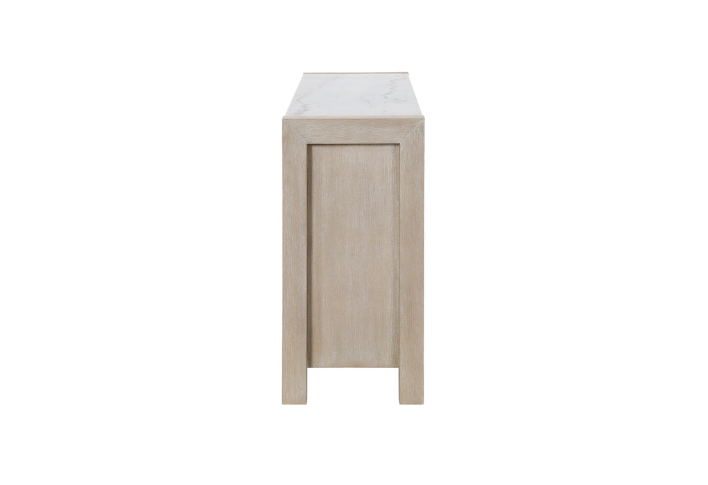 D1321 BUFFET W REAL MARBLE TOP - De Avenue Furniture