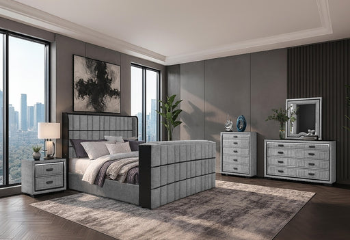 ISABELLA GREY KING BED GROUP - De Avenue Furniture