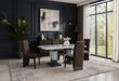 D12 DINING TABLE AND 8 D12 BROWN DINING CHAIRS - De Avenue Furniture