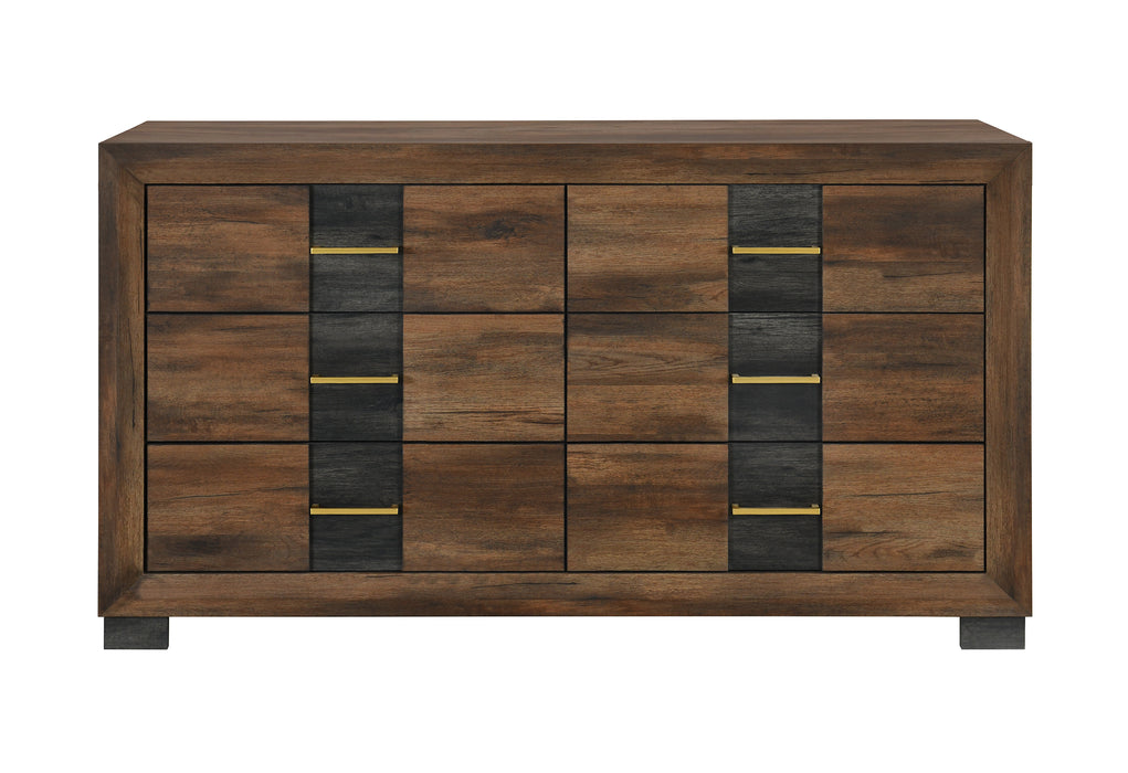 OPTIMUS BROWN/BLACK DRESSER - De Avenue Furniture