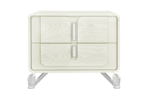 LYRA BEIGE NIGHTSTAND WITH USB - De Avenue Furniture