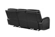 U8880 BLACK LEATHER POWER RECLINING SOFA - De Avenue Furniture