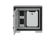 AMELIA GREY/BLACK NIGHTSTAND WITH COOLER AND SPEAKER - De Avenue Furniture