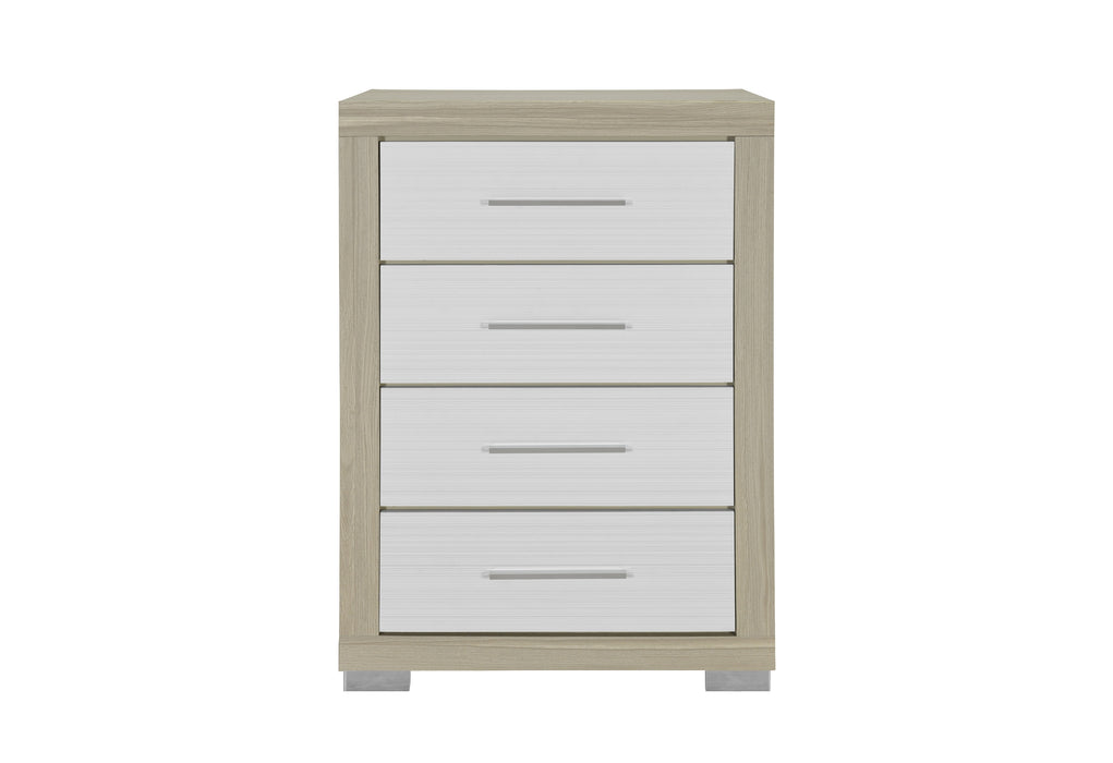 EMMA NATURAL/WHITE CHEST - De Avenue Furniture