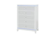 ALINA WHITE CHEST W/ LED - De Avenue Furniture