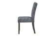 D86 GREY DINING CHAIR WITH BROWN LEGS - De Avenue Furniture