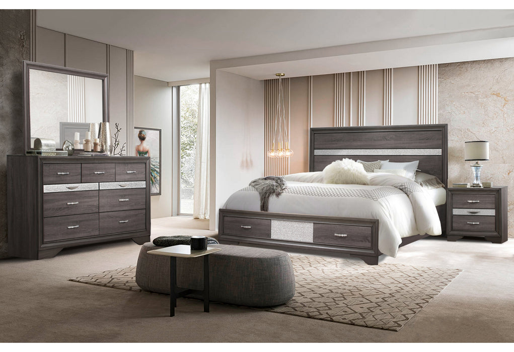 SEVILLE GREY FULL BED GROUP - De Avenue Furniture