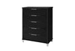 LANDO BLACK CHEST - De Avenue Furniture