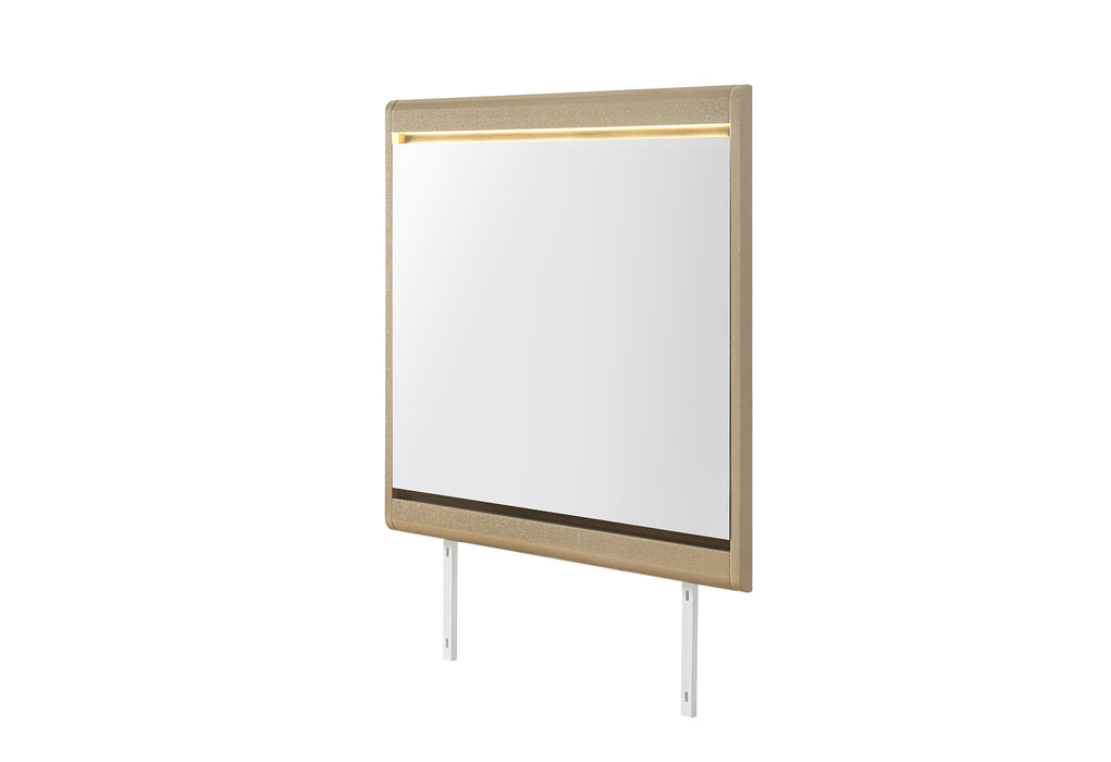 GENESIS GOLD MIRROR WITH LED - De Avenue Furniture