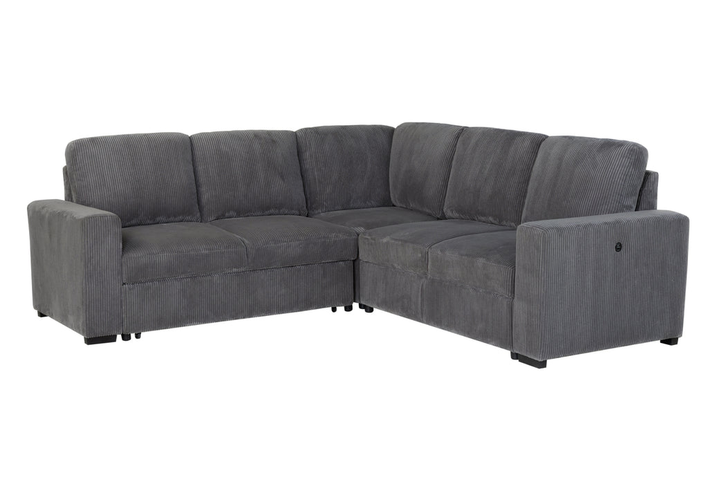 U2660 GREY SOFA BED SECTIONAL W/O CHAISE AND W/O PULLOUT - De Avenue Furniture