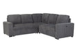 U2660 GREY SOFA BED SECTIONAL W/O CHAISE AND W/O PULLOUT - De Avenue Furniture