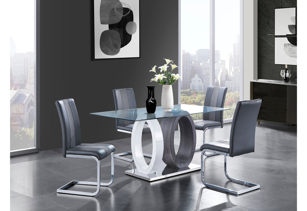 D1628DT + 8 D915DC GREY - De Avenue Furniture