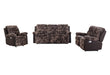 U6028 BROWN RECLINING SOFA/CONSOLE RECLINING LOVESEAT/GLIDER RECLINER - De Avenue Furniture