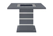 MONACO DARK GREY BAR TABLE AND 6 MONACO DARK GREY BAR STOOLS - De Avenue Furniture