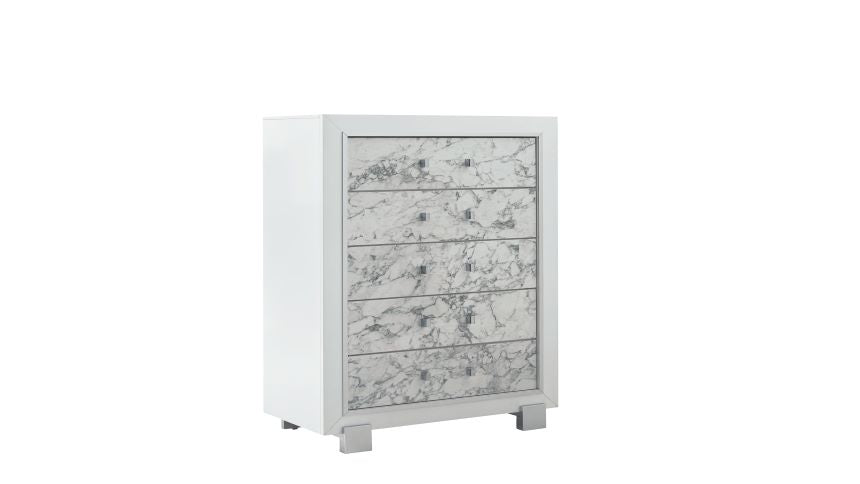 SANTORINI WHITE CHEST - De Avenue Furniture