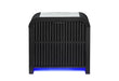 BECKETT WHITE/BLACK NIGHTSTAND WITH LED, COOLER AND SPEAKER - De Avenue Furniture