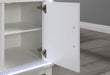 LILY WHITE ENTERTAINMENT UNIT 72 W/ LED, SPEAKERS, CRYSTAL INSERTS - De Avenue Furniture