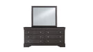 POMPEI METALLIC GREY QUEEN BED W/LED, DRESSER, MIRROR AND NIGHTSTAND - De Avenue Furniture