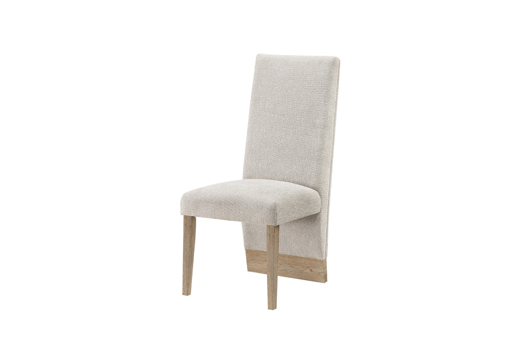 D12 BEIGE NATURAL DINING CHAIR - De Avenue Furniture