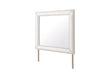 CLARA BEIGE UPHOLSTERED MIRROR - De Avenue Furniture