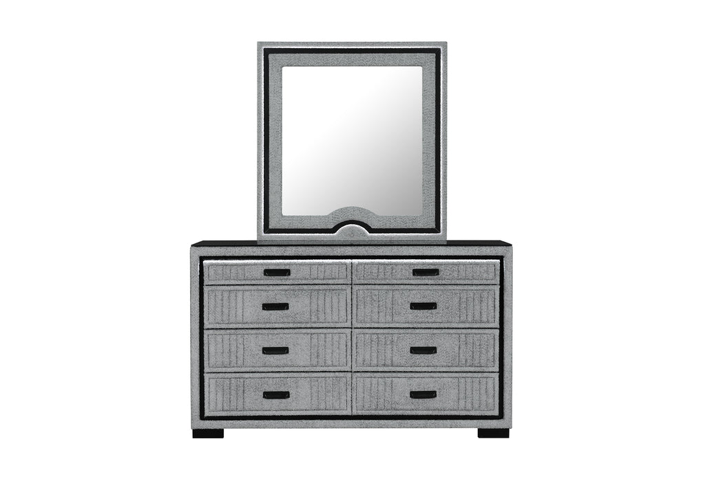 ISABELLA GREY DRESSER WITH LED - De Avenue Furniture