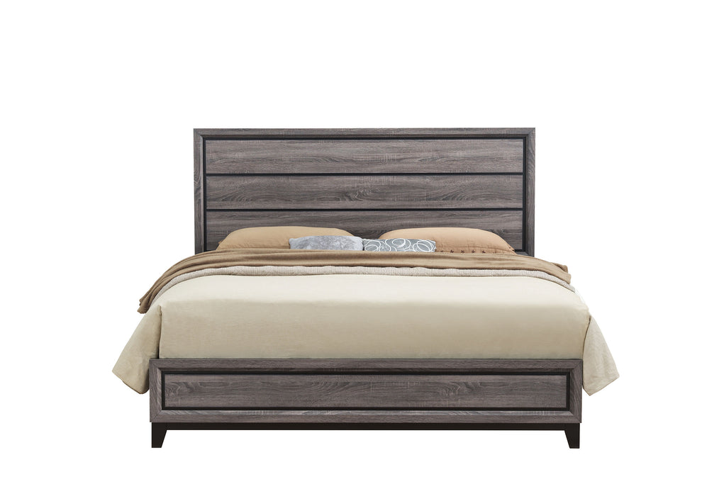 KATE GREY KING BED - De Avenue Furniture