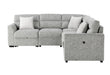 U9401 NICKEL SOFA BED SECTIONAL WITH 3 PILLOWS - De Avenue Furniture