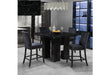 D04 BLACK BAR TABLE + 6 D04BS - De Avenue Furniture
