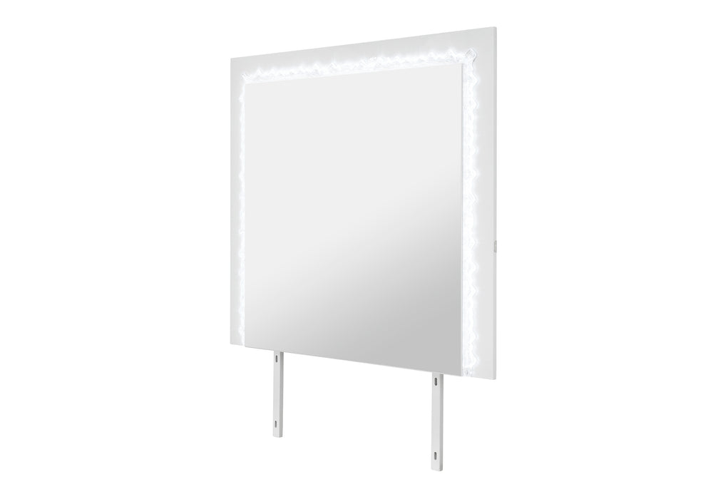 NAOMI SILVER MARBLE MIRROR WITH LED - De Avenue Furniture
