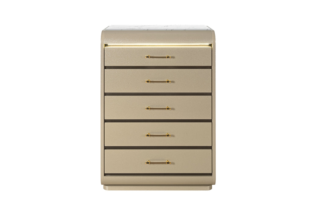 GENESIS GOLD CHEST WITH LED - De Avenue Furniture