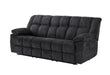 U6000 BLACK RECLINING SOFA - De Avenue Furniture