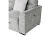 U9401 NICKEL SOFA BED SECTIONAL WITH 3 PILLOWS AND OTTOMAN - De Avenue Furniture