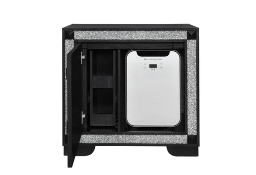 SOLEIL CHARCOAL NIGHTSTAND WITH COOLER AND SPEAKER - De Avenue Furniture