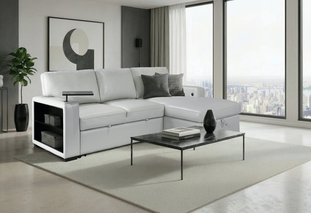 U0212 BLANCHE SILVER PULL OUT SOFA BED - De Avenue Furniture