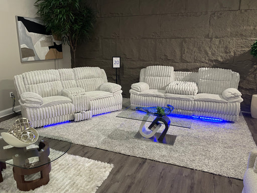 U8686 BLACK PWR REC SOFA W/ LED/PWR CON REC LS W/LED/PWR REC W/LED - De Avenue Furniture