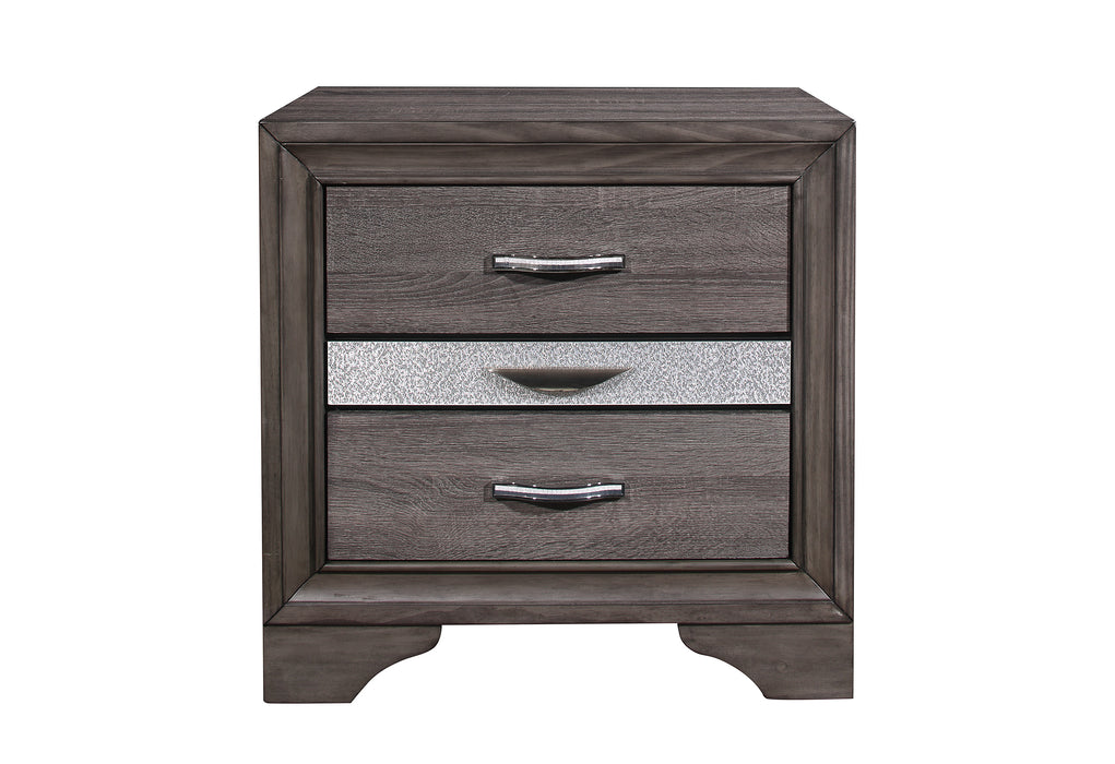 SEVILLE GREY NIGHTSTAND - De Avenue Furniture