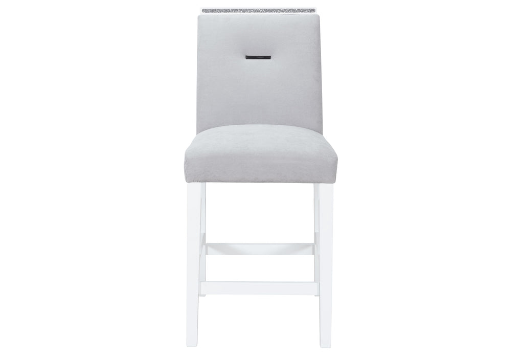 MONACO WHITE BAR TABLE + 6 MONACO BS-N - De Avenue Furniture