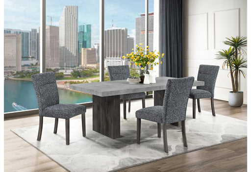 D2410 DINING TABLE + 6 D86DC DINING CHAIR - De Avenue Furniture