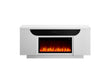 AILEEN WHITE 76" ENT UNIT W/LED, SPEAKERS, CRYSTAL AND POP-UP DOORS - De Avenue Furniture